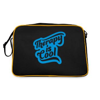 la thérapie est cool Citation - Sac Retro - noir/or - Dos