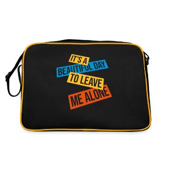 leave me alone day - Retro Bag - black/gold - Back