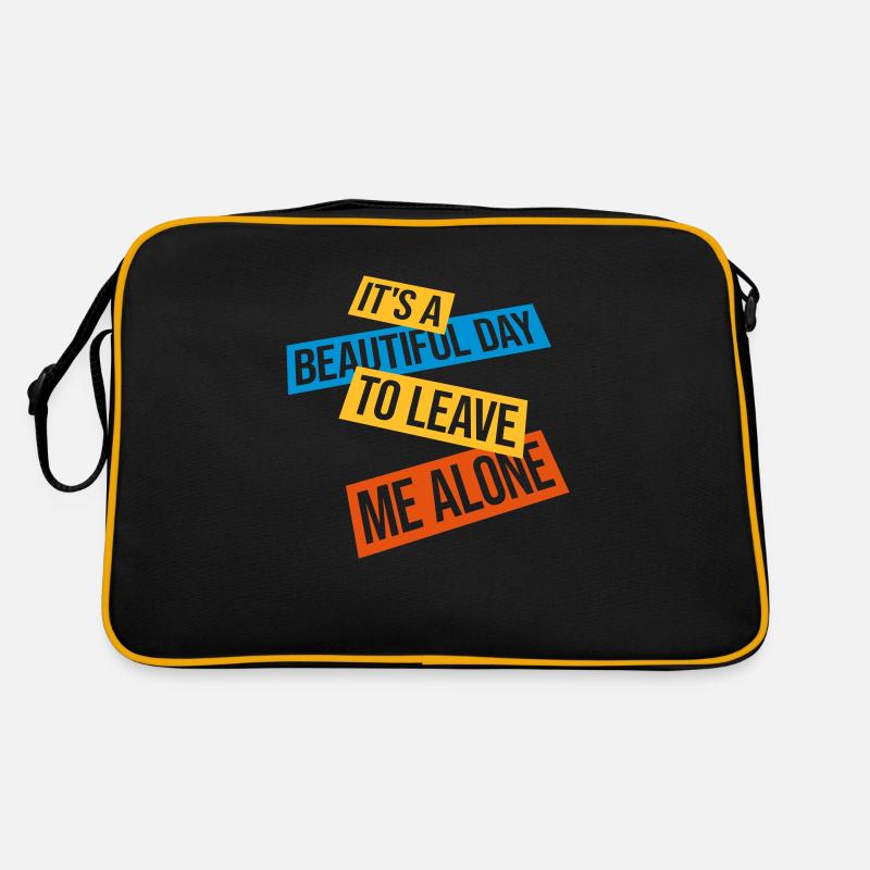 leave me alone day Retro Tasche