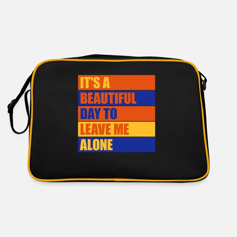 leave me alone day Retro Tasche