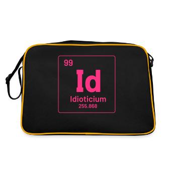 Idioticum - Sac Retro - noir/or - Dos