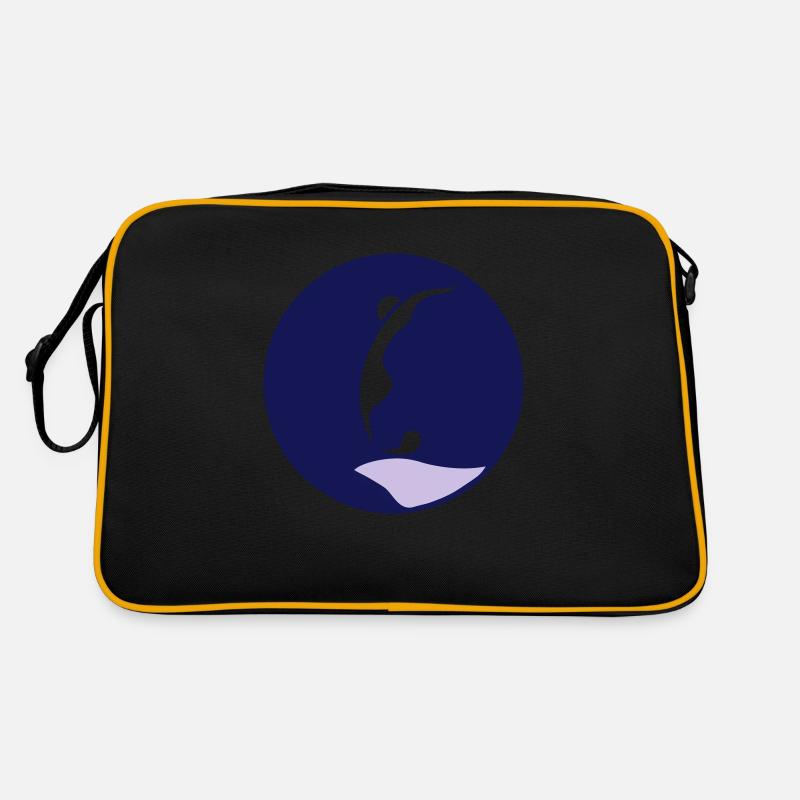 Beginning. The Great Leap into the Unknown - Retro Bag - black/gold