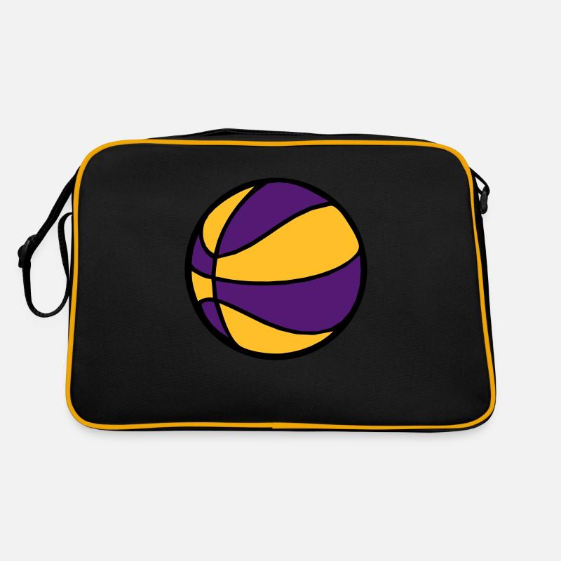 ballon de basket basketball 2 couleur Sac Retro
