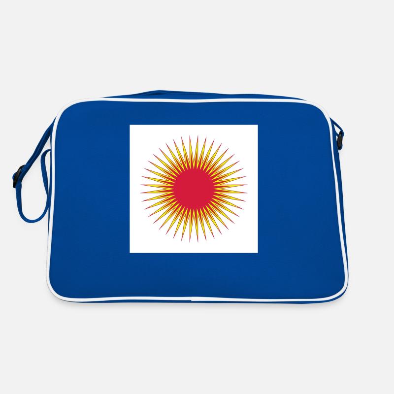 Explosion de vente rouge et jaune Sac Retro