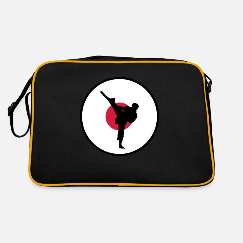 karate japan - Retro Tasche - Schwarz/Gold