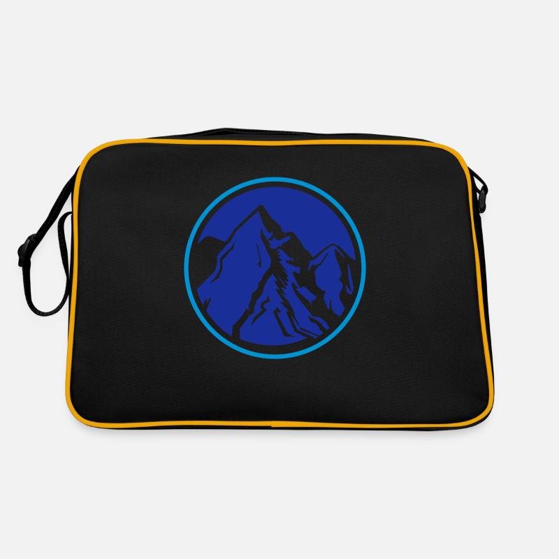 berge berge gebirge Retro Tasche