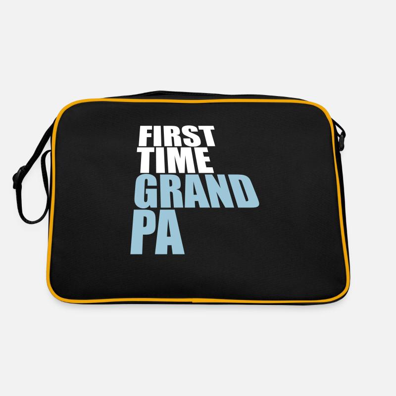 First Time Grandpa Bester Opa Großvater Liebe Opi Retro Tasche