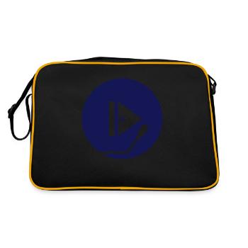 Vinyl Record Vinyl Record Play Button Music Love - Retro Bag - black/gold - Back