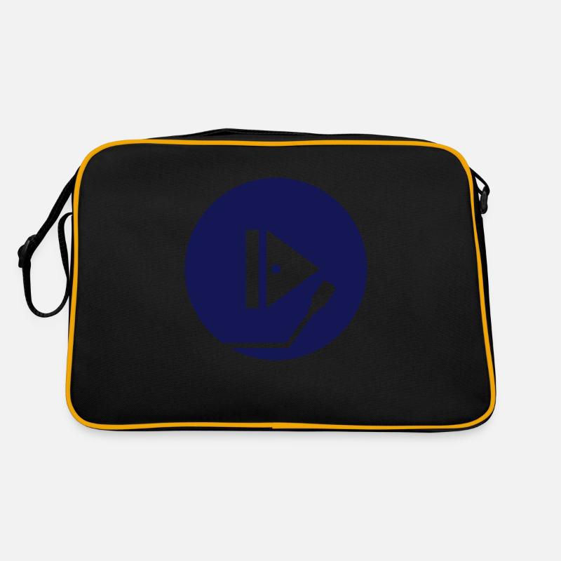Disque vinyle Disque vinyle Bouton de lecture Musique Amour Sac Retro