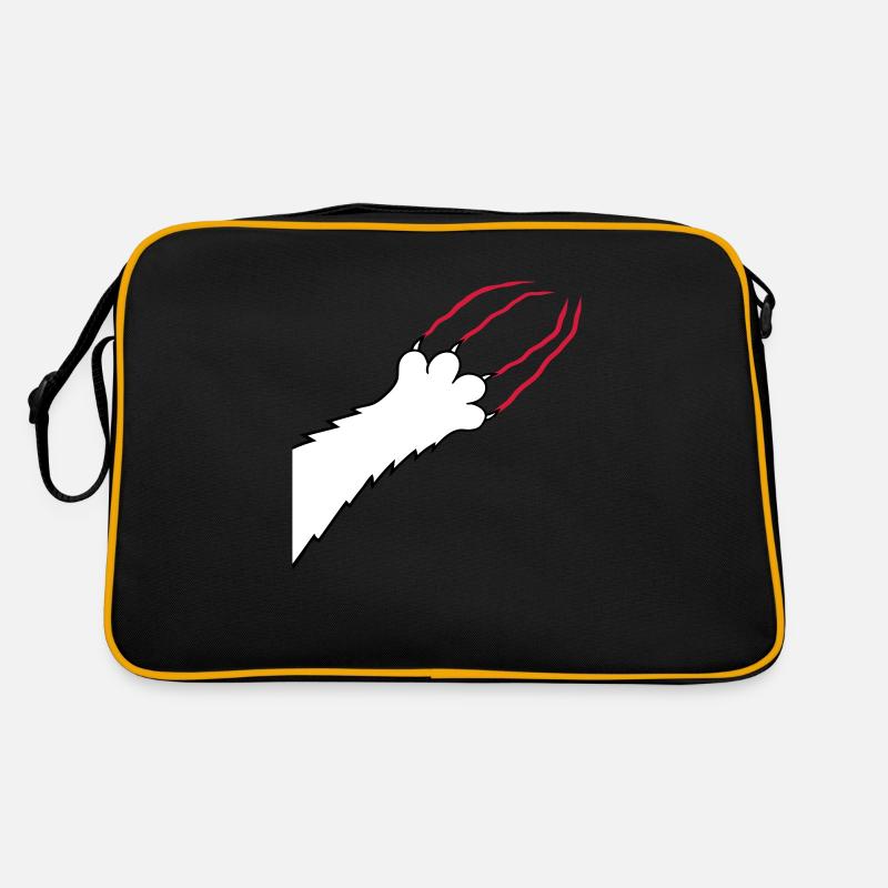 Cats, Claws, Paws, Paws, Claws, Scratches, Stripes Retro Bag