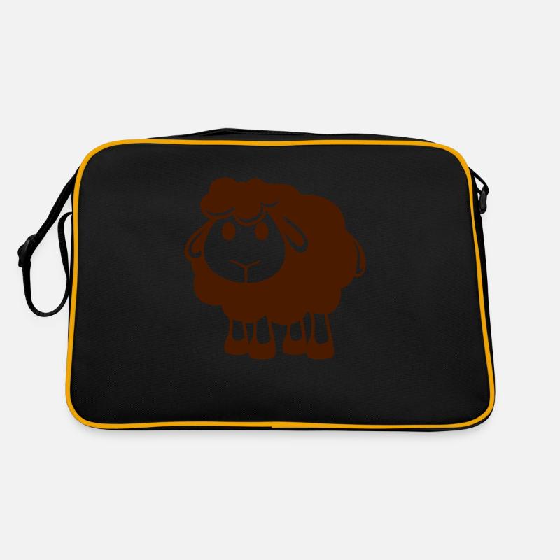 Schwarzes Schaf Klein Süß Niedlich Lamm Cool Comic Retro Tasche