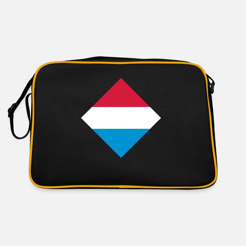 Luxemburg - Retro Tasche - Schwarz/Gold