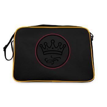 Crown Symbolism - Retro Bag - black/gold - Back