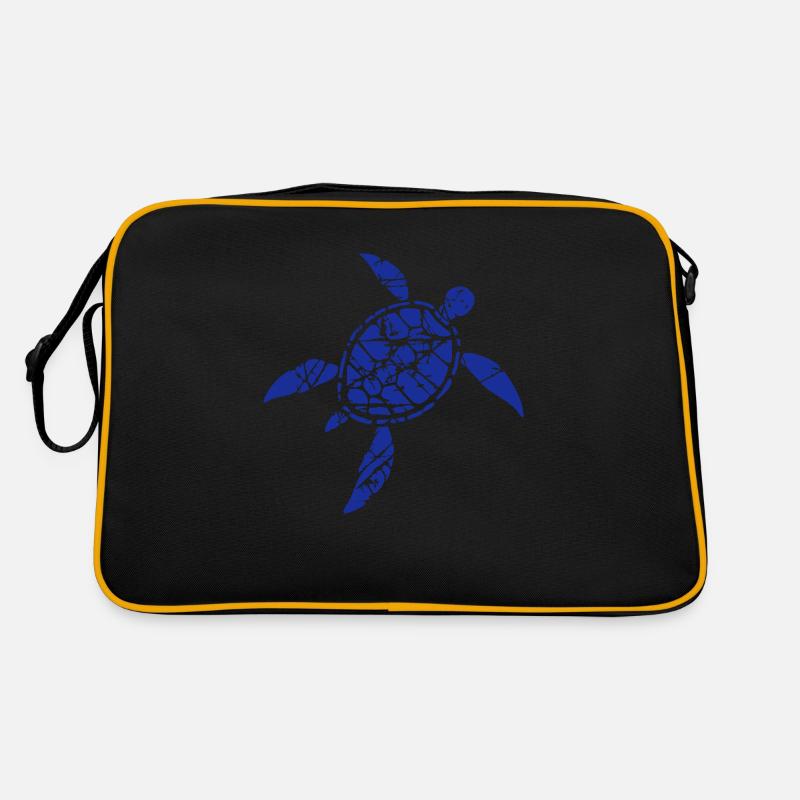 Turtle Pattern Cracks Scratches Vintage Retro Retro Bag