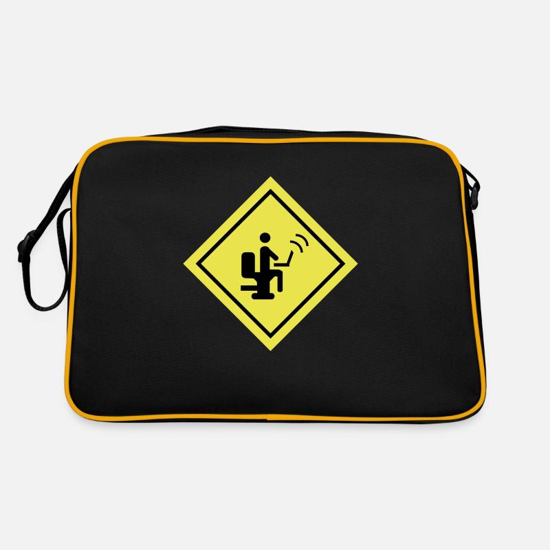 GEEK - Retro Tasche - Schwarz/Gold