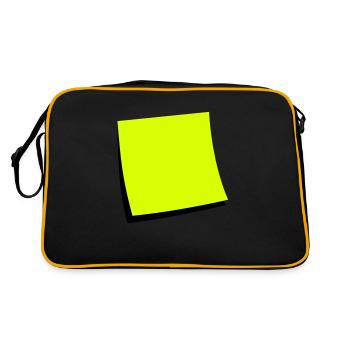 sticky note - add text - Sac Retro - noir/or - Dos