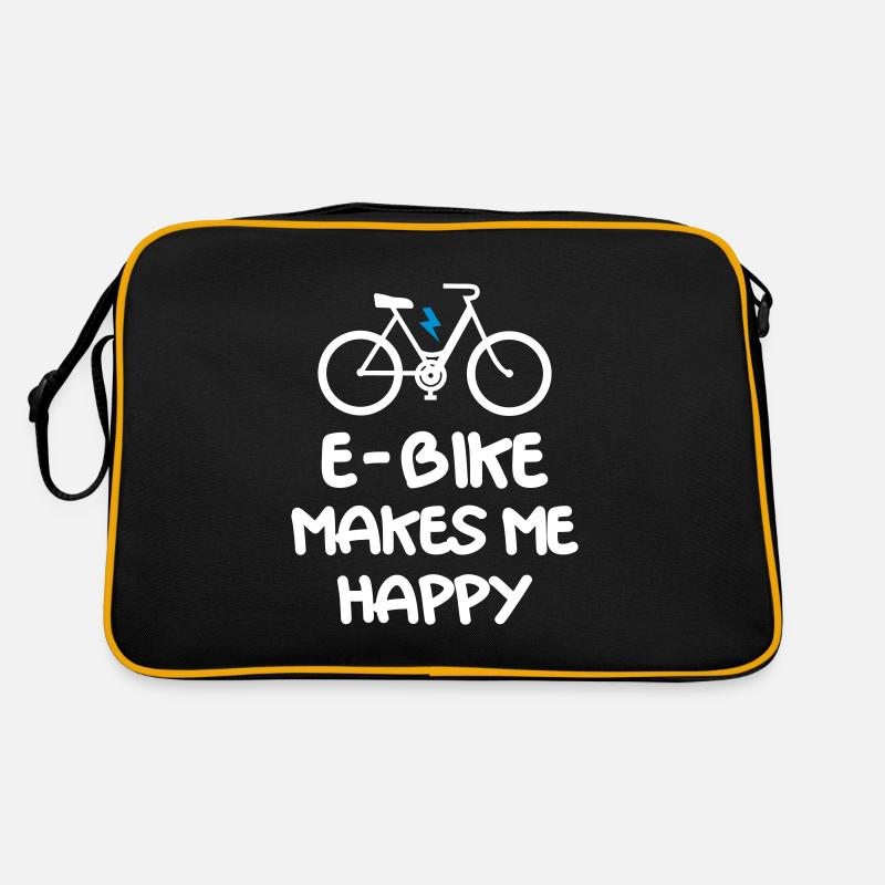 E Bike Makes Me Happy Retro Bag