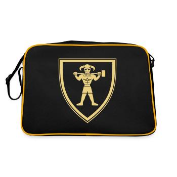 Viking sledgehammer training - Retro Bag - black/gold - Back