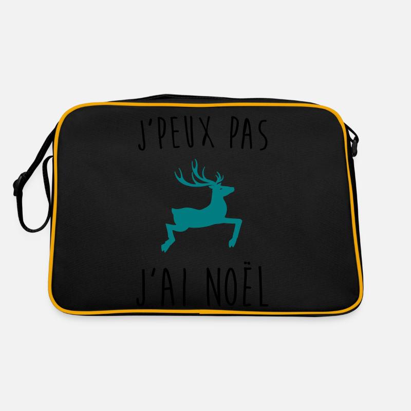 j'peux pas j'ai noel - Sac Retro - noir/or