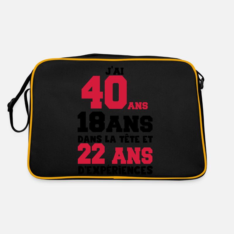 j'ai 40 ans Sac Retro
