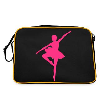 dancer ballet dancer - Retro Bag - black/gold - Back
