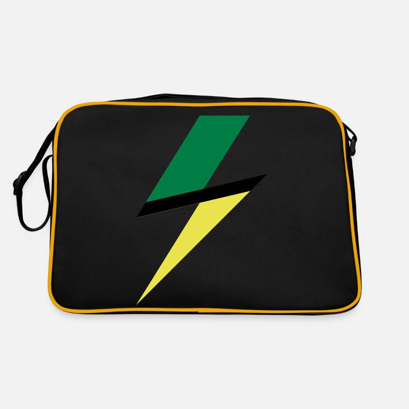 usain bolt - Retro Tasche - Schwarz/Gold