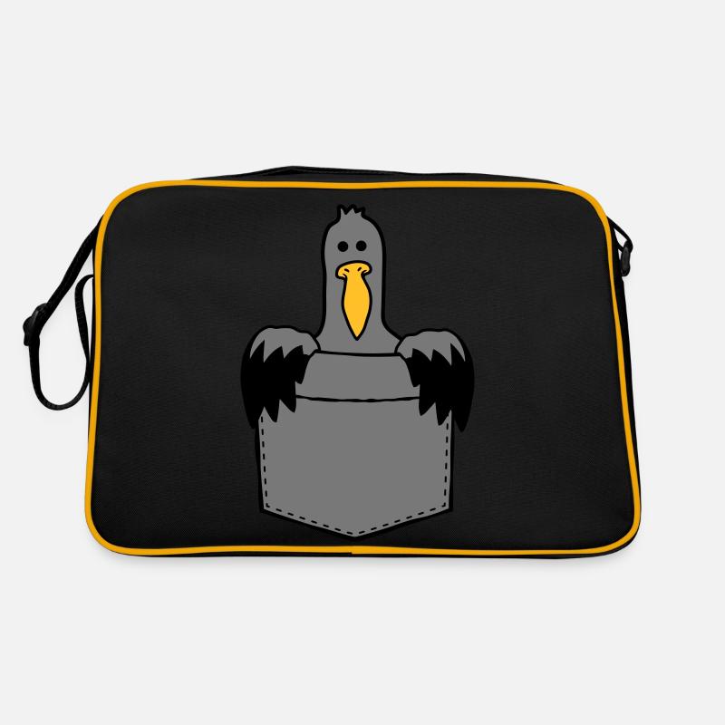 Brusttasche Möwe Unterwegs mitnehmen Retro Tasche