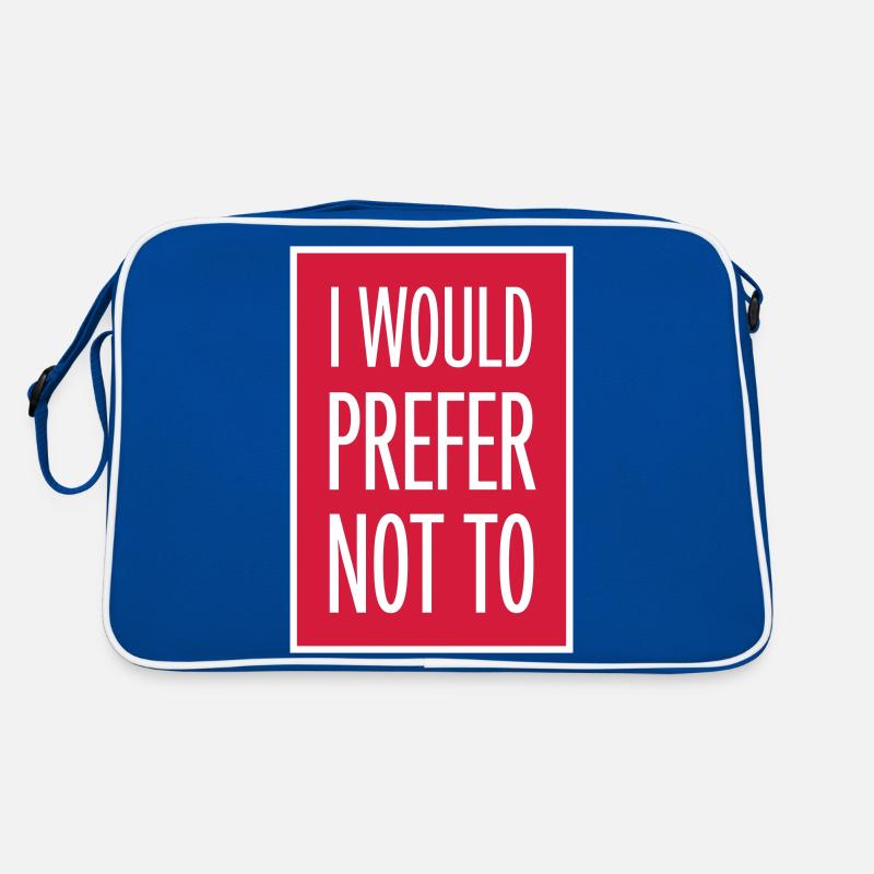 Je préfère ne pas Sac Retro