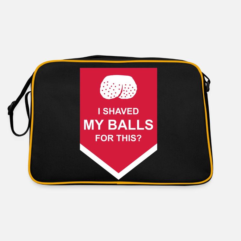 I shaved my balls Retro Tasche