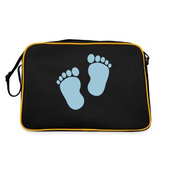 Baby Boy - Retro Tasche - Schwarz/Gold - Hinten