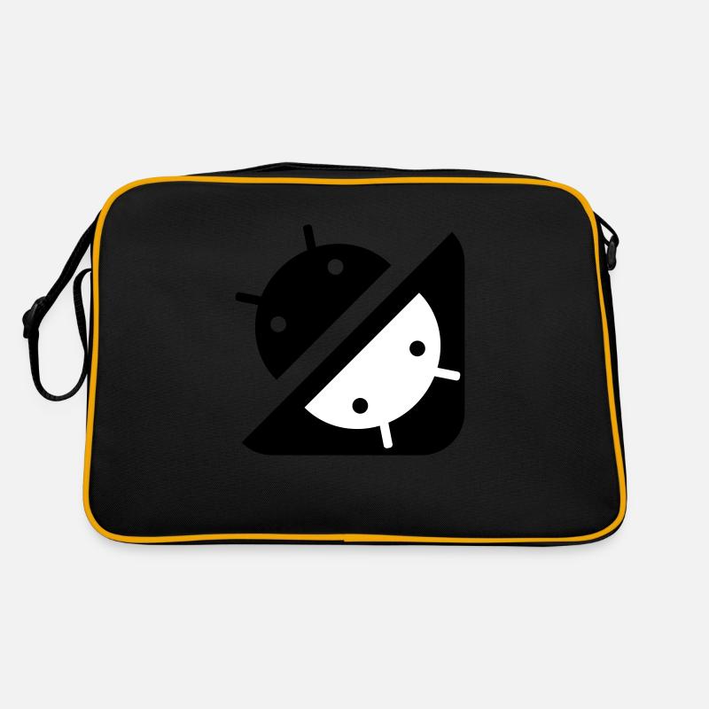 Ying Yang - Droid - Retro Tasche - Schwarz/Gold