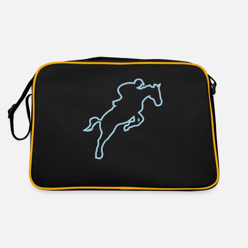 equitation cavalier obstacle cheval trace saut h Sac Retro