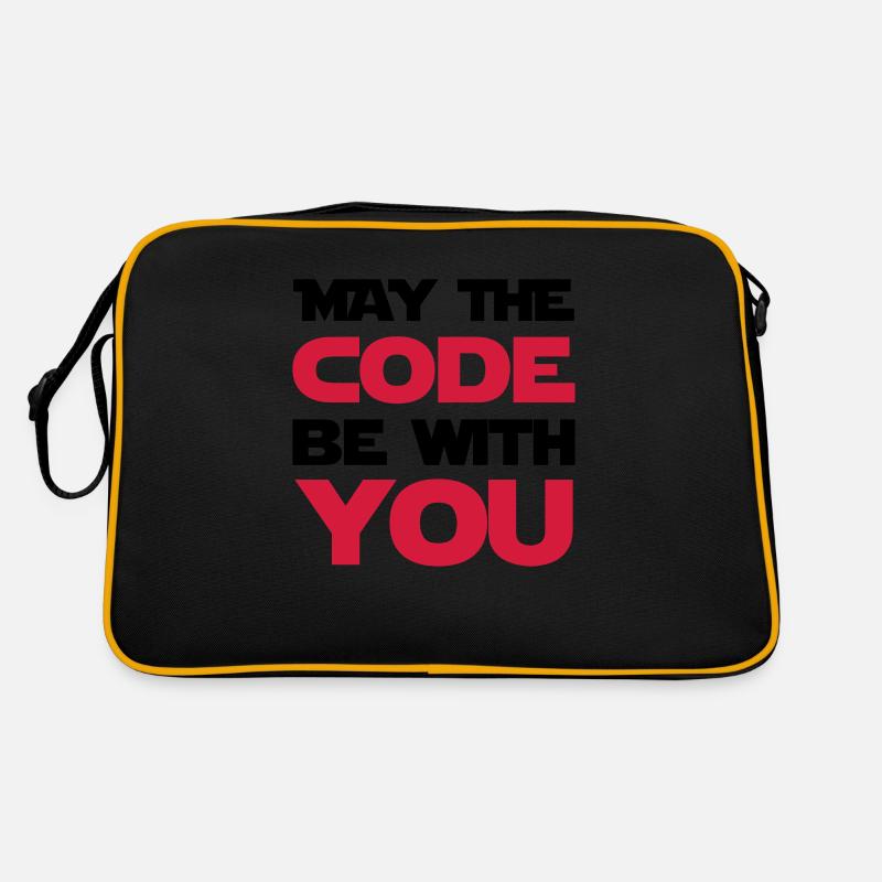 Computer / Geek / Programmierung / Game - Retro Tasche - Schwarz/Gold