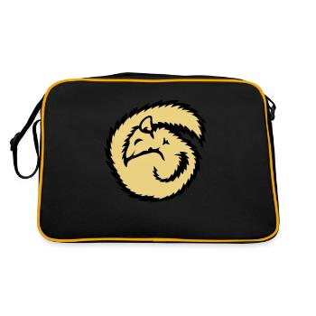 loir animal dormir dort hibernation - Sac Retro - noir/or - Dos
