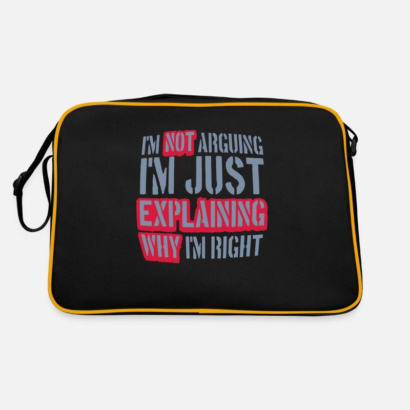 Je ne discute pas Sac Retro