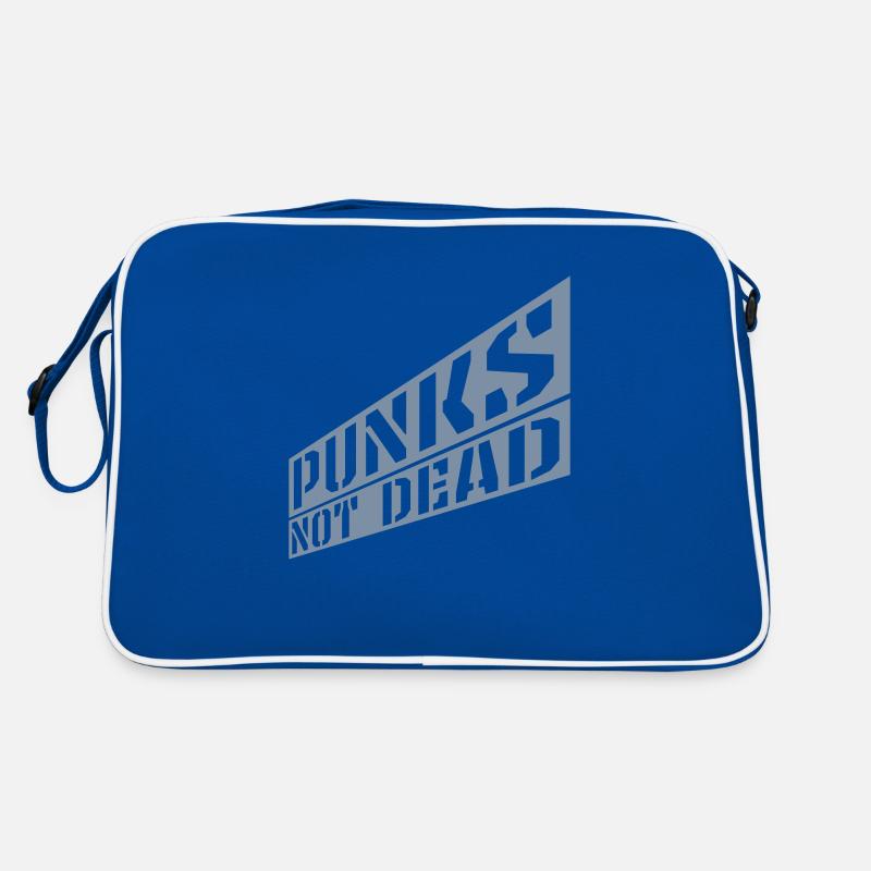 punks not dead Zitat Retro Tasche