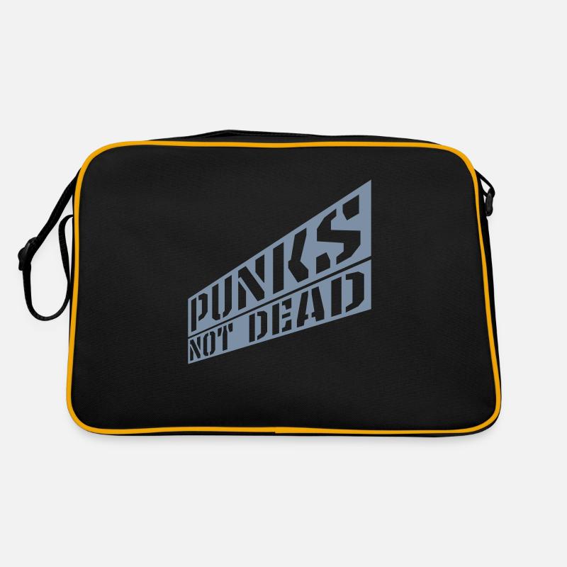 punks not dead Zitat Retro Tasche