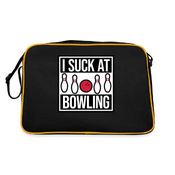 Je suis nul au bowling - Sac Retro - noir/or - Dos