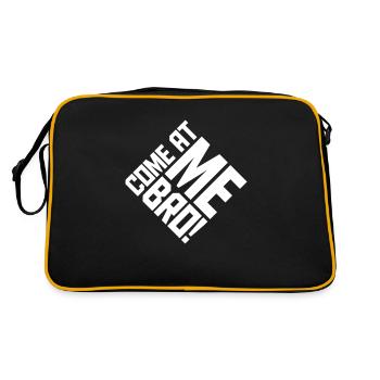 come at me bro - Retro Bag - black/gold - Back
