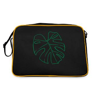 Monstera - Sac Retro - noir/or - Dos