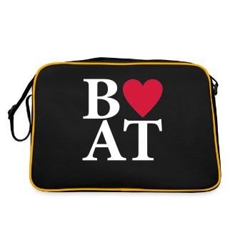Boot - Retro Tasche - Schwarz/Gold - Hinten