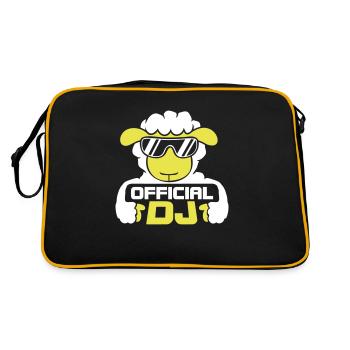 Mouton Officiel DJ Lunettes de soleil Fête Agneau Sweet Cool - Sac Retro - noir/or - Dos