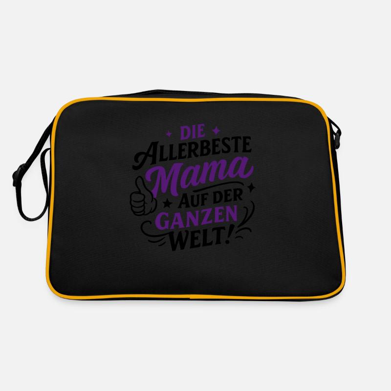 Beste Mama Spruch Retro Tasche