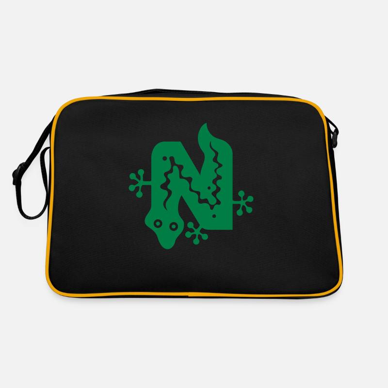 Serpent | Serpent | lettre N | Vectorale Sac Retro
