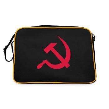 hammer and sickle / soviet union / russia - Sac Retro - noir/or - Dos