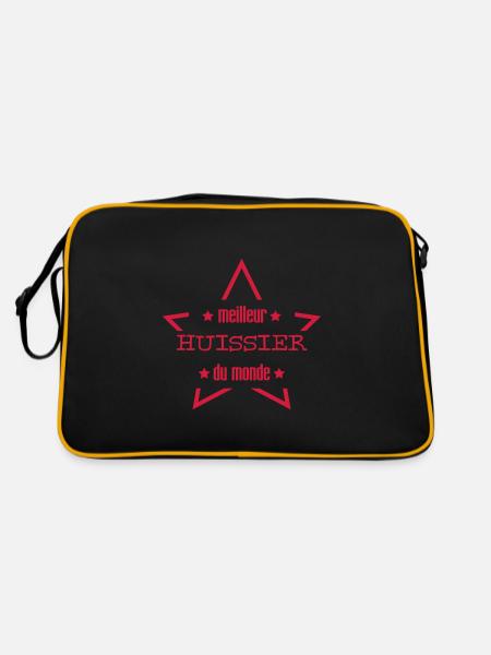 meilleur huissier du monde - Sac Retro - noir/or - Dos