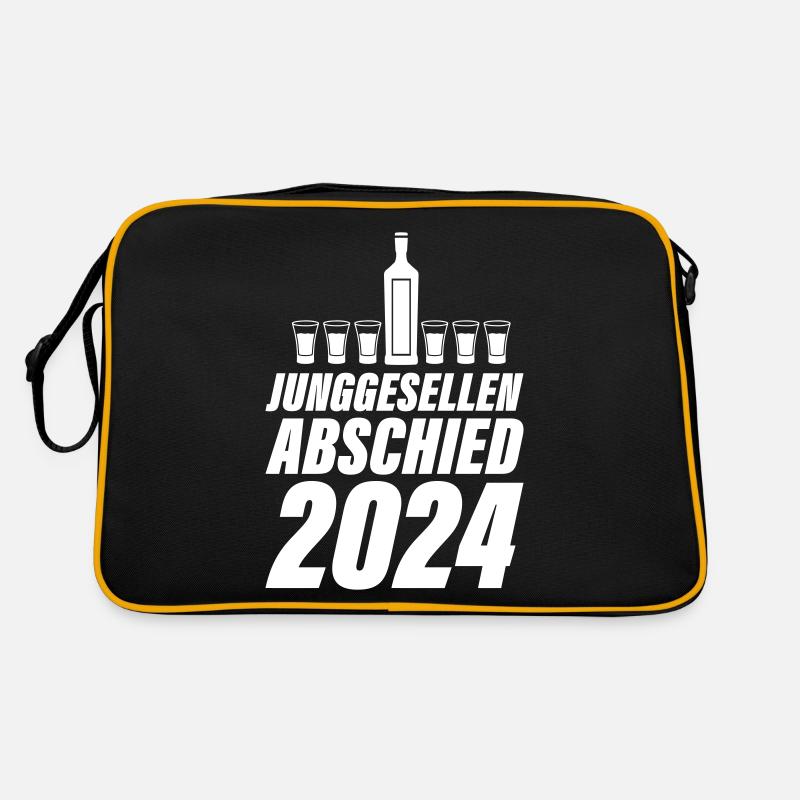 Junggesellen Abschied 2024 Retro Tasche