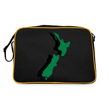 new zealand - Sac Retro - noir/or - Dos