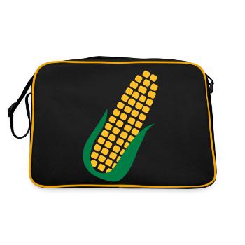 Corn - Retro Bag - black/gold - Back