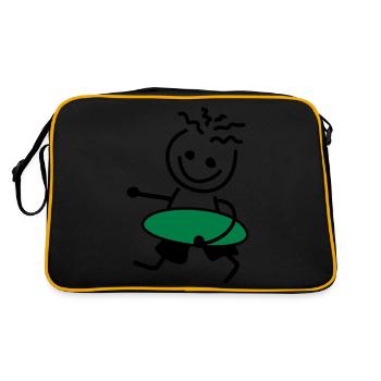 FRED MIT BRETT - Retro Tasche - Schwarz/Gold - Hinten